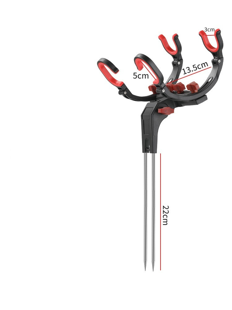 26-Supporto universale per canne da pesca regolabile a 360 gradi.