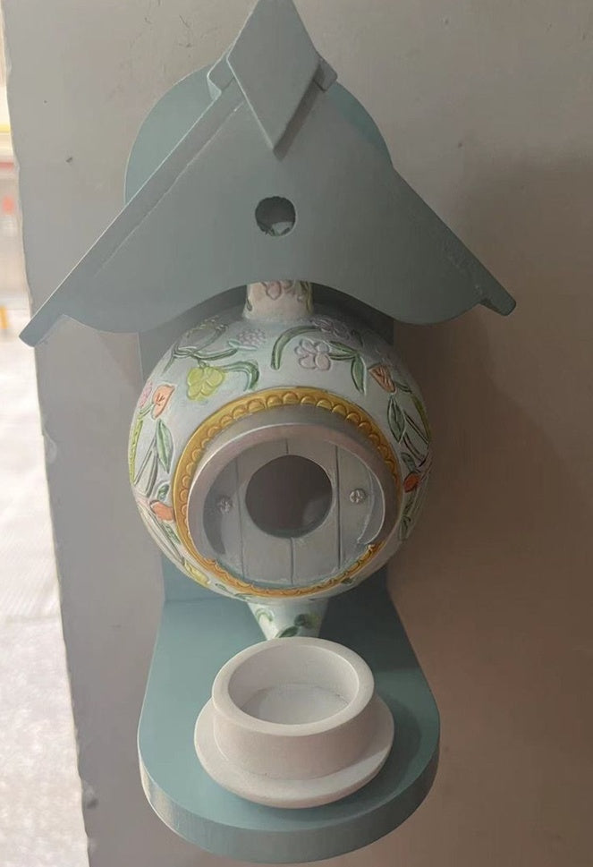 001-William Morris Birdhouse – Handmade Outdoor Nest for Birds