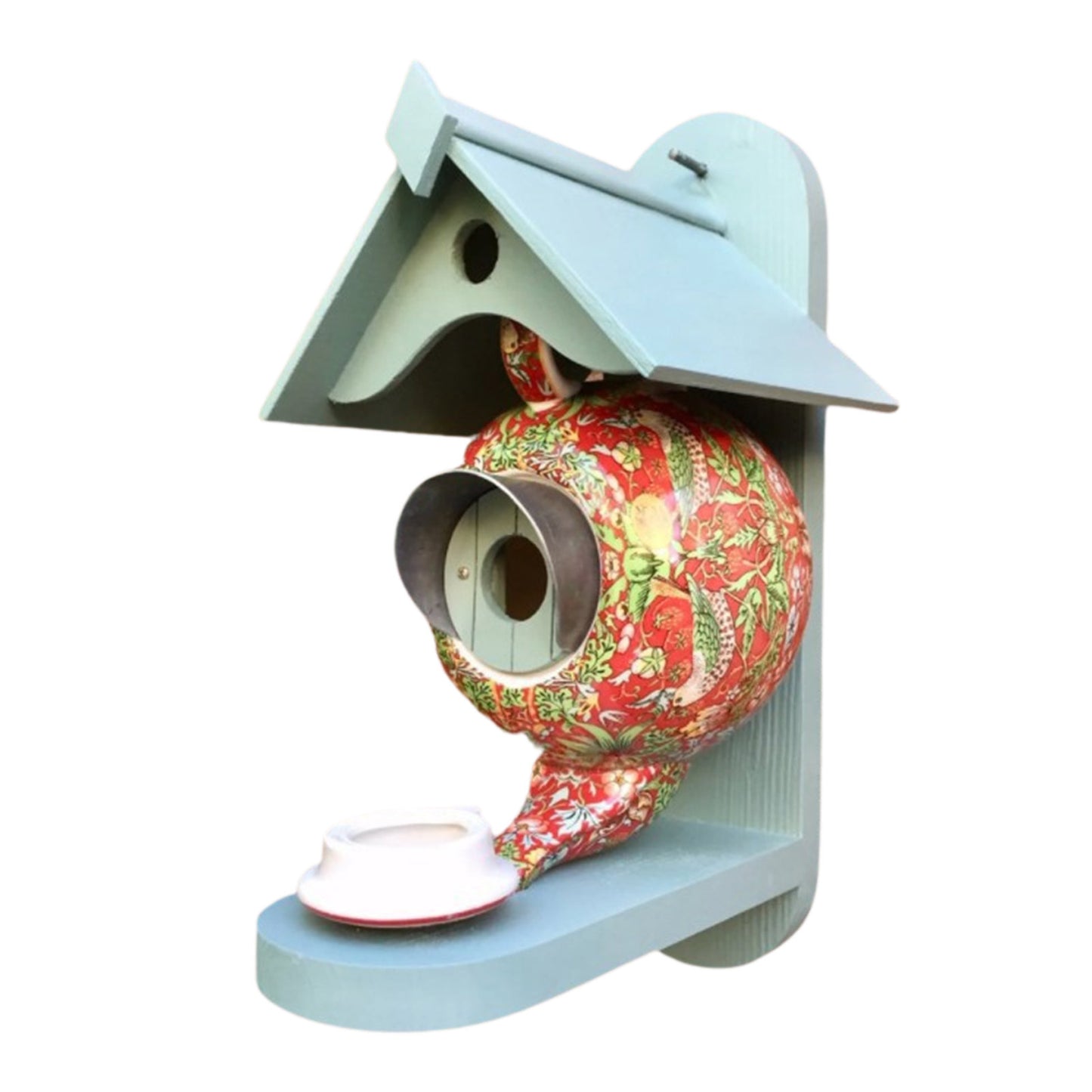 001-William Morris Birdhouse – Handmade Outdoor Nest for Birds