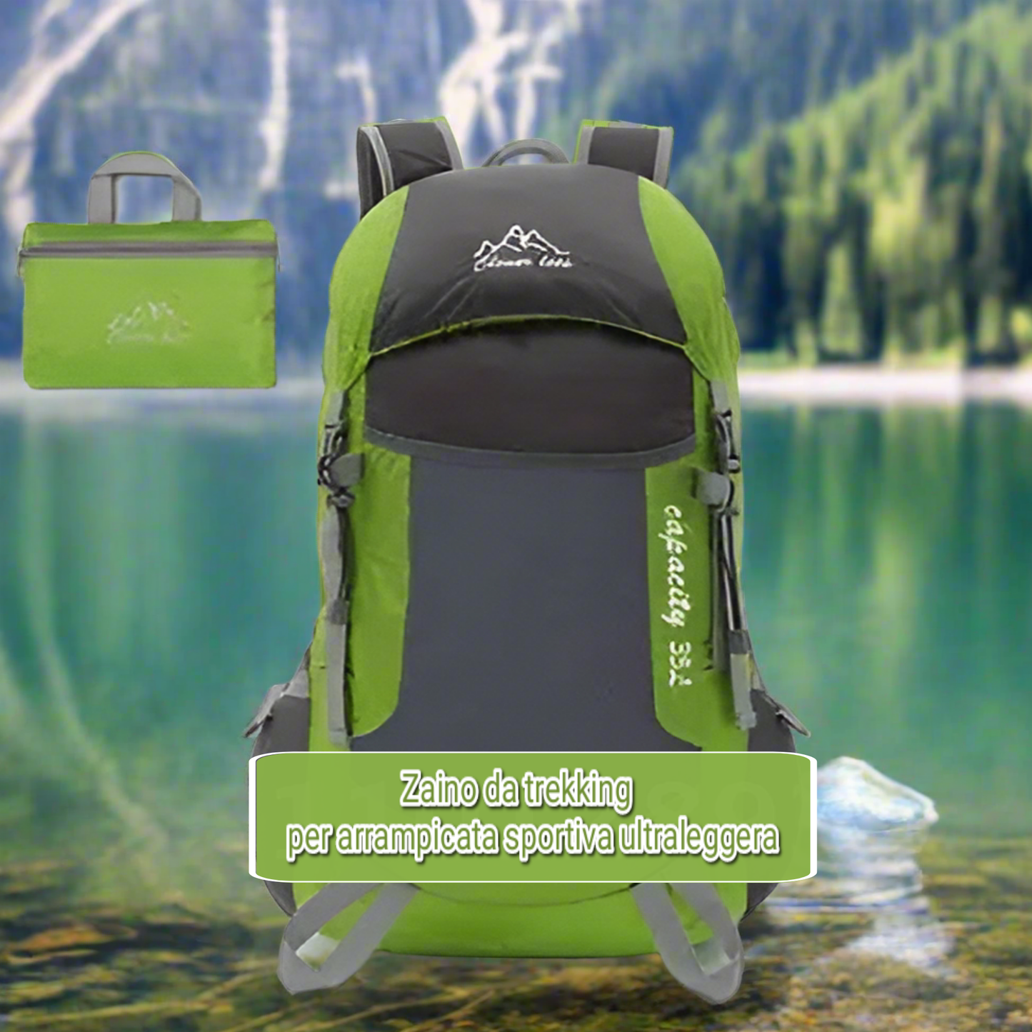 01-Zaino da trekking per arrampicata sportiva ultraleggera