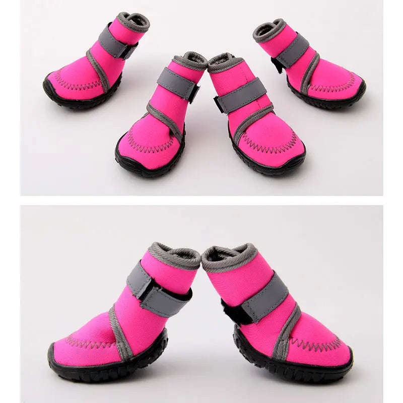 Scarpe New Dog Shoes Winter Pet Puppies Footwear Rain Snow Waterproof Booties Anti-slip Shoes for Small Large Dogs Pet Products