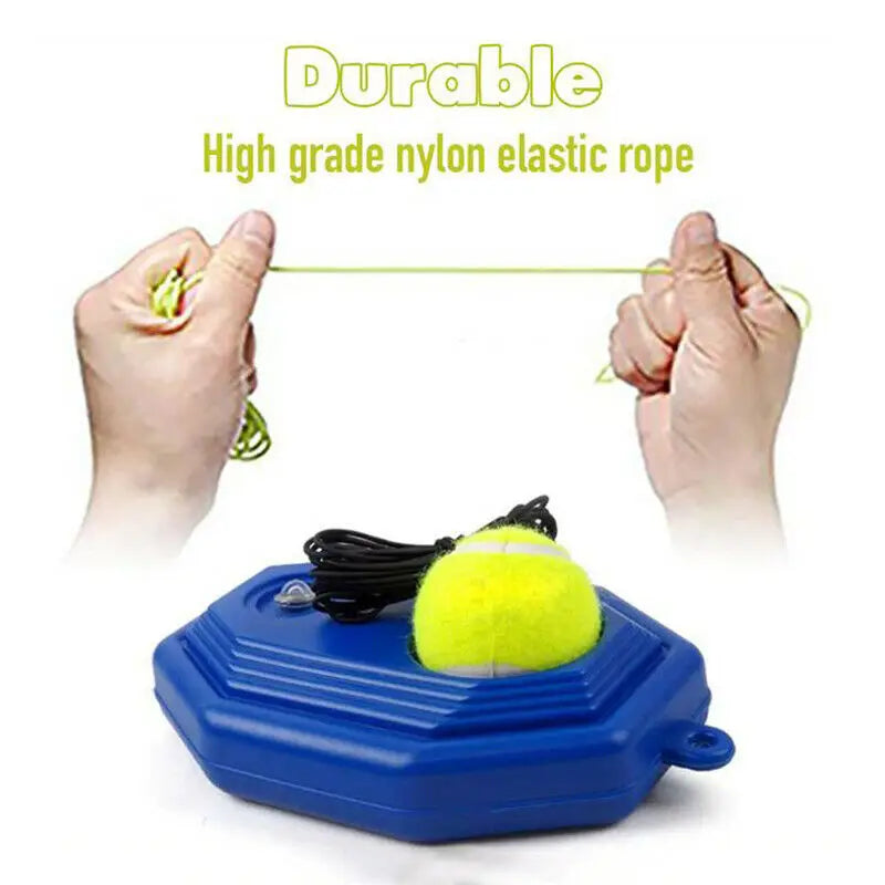 1set Tennis Training Device with Ball Tennis Supplies Tennis Training Aids Baseboard Player Practice Tool With Elastic Rope Base