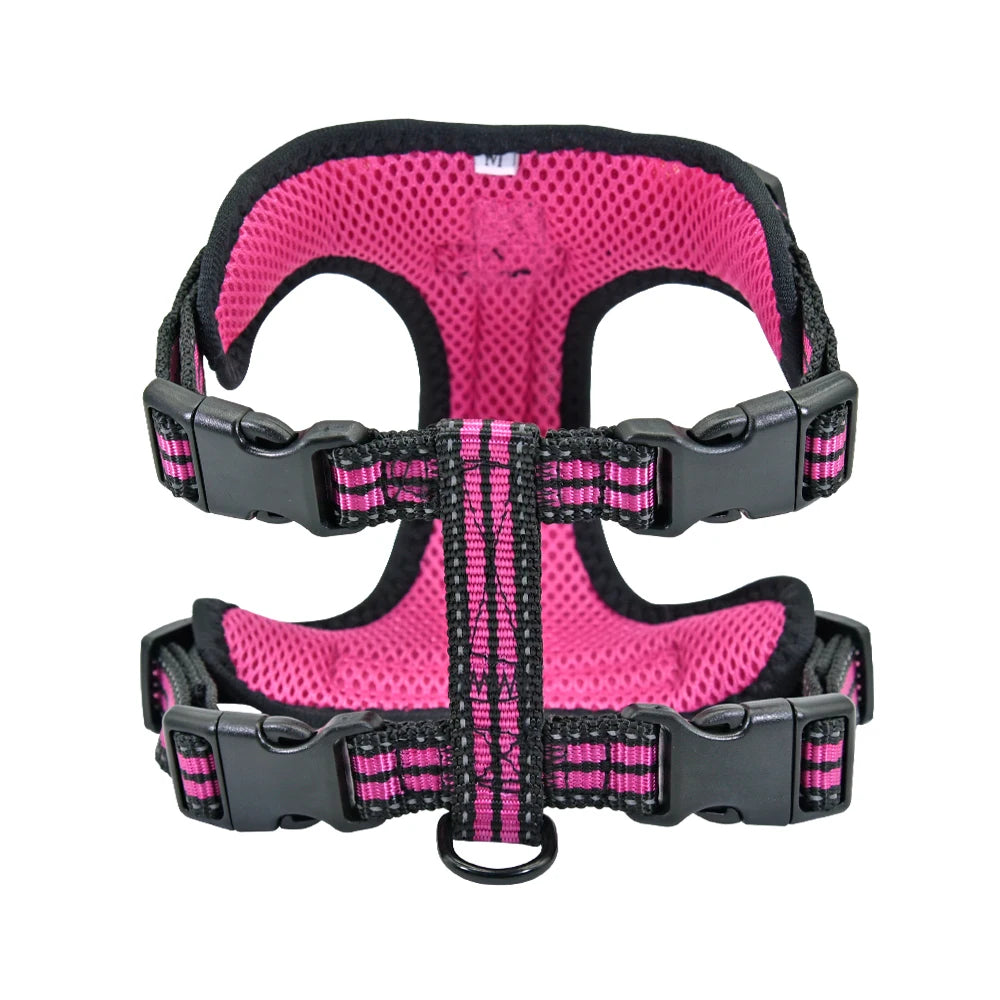 03-Pettorina Regolabile Riflettente per Cani – Comoda Sicura Disponibile in Vari Colori
