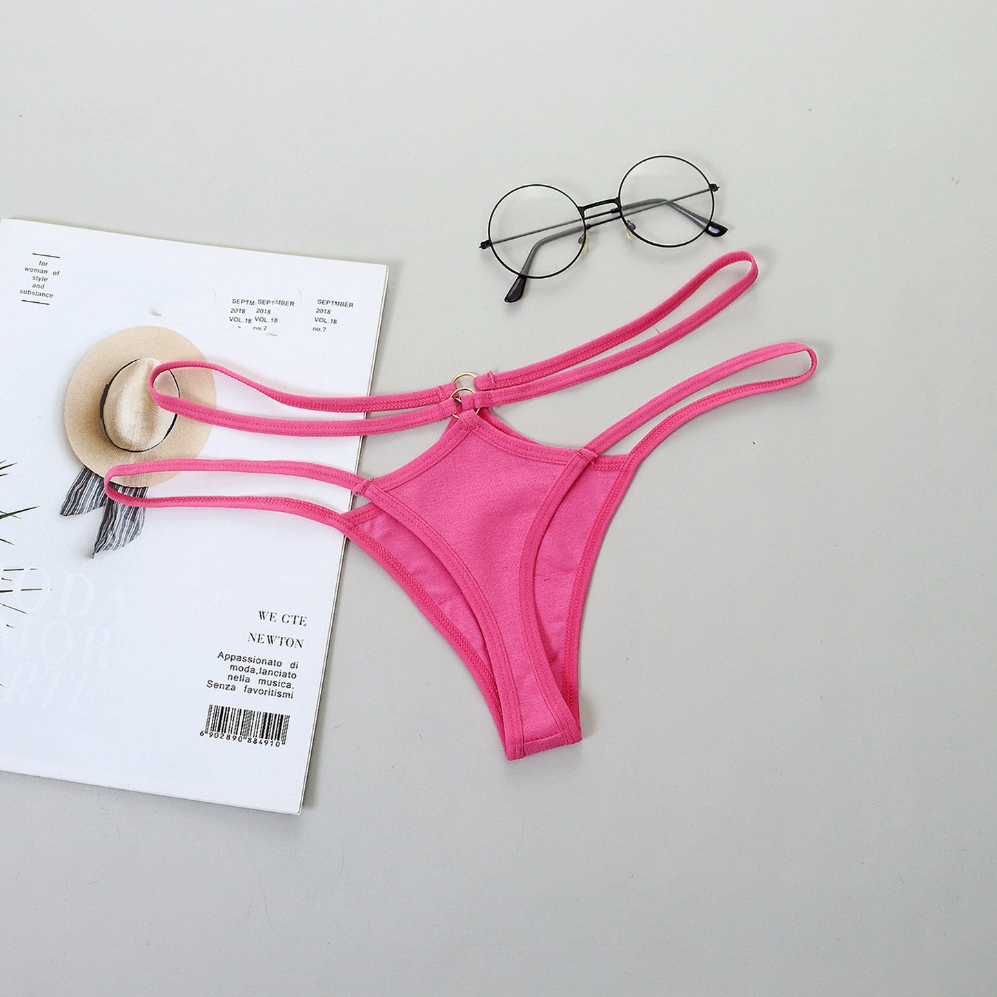 Sexy Lingerie Women Panties Bandage Briefs Female T back Thong Underwear Soft Comfortable Briefs Hollow Out Solid Panties