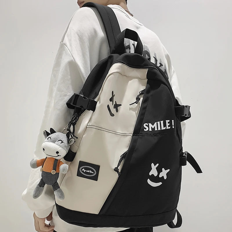 01-Zaino grande invernale moda viaggio scuola laptop unisex