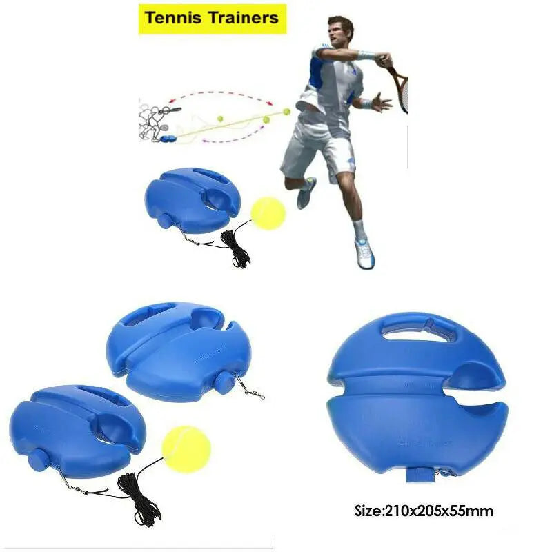 1set Tennis Training Device with Ball Tennis Supplies Tennis Training Aids Baseboard Player Practice Tool With Elastic Rope Base