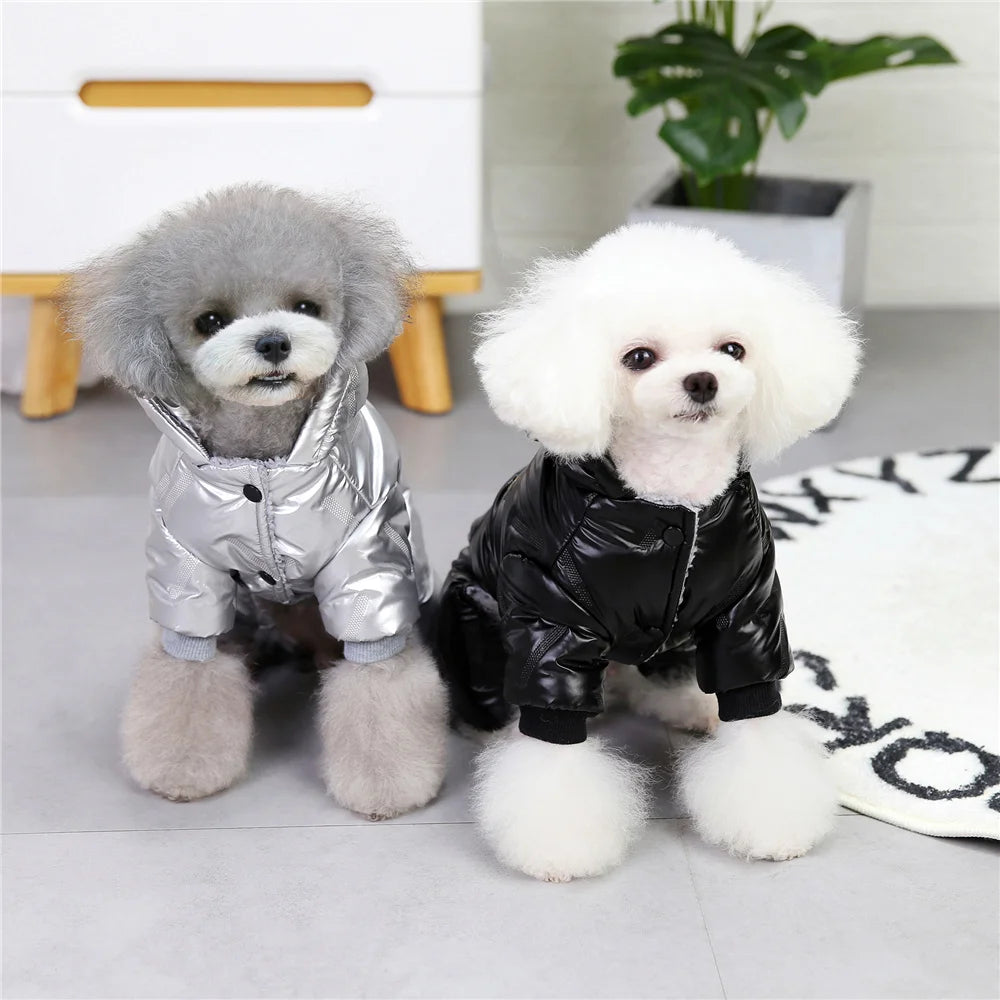 Vestiti Pet Dog Clothing Winter Warm Clothes For Small Dogs Puppy Coat Thicken Clothes Waterproof Dogs Jacket Clothing Cotton mascotas