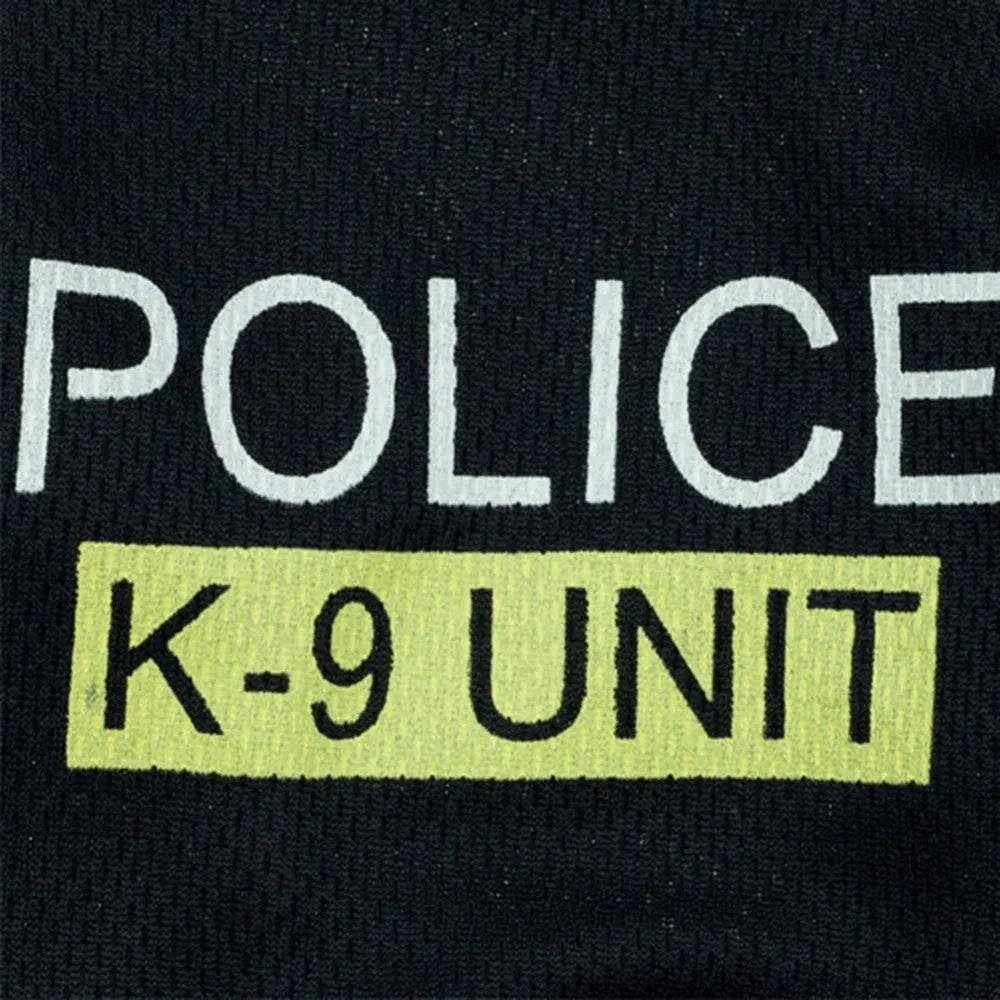 Vestiti Police Suit Cosplay Dog Clothes Black Elastic Vest Puppy T-Shirt Coat Accessories Apparel Costumes Pet Clothes for Dogs Cats