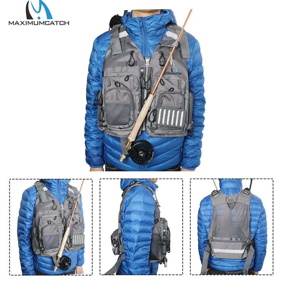 24-Zaino gilet multitasca adatto per pesca a caccia.