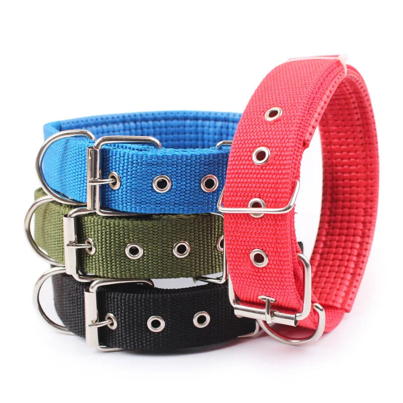 Solid Dog Collars Nylon Dog Collar For Small Medium Large Dogs Teddy Keji Pitbull Bulldog Beagle
