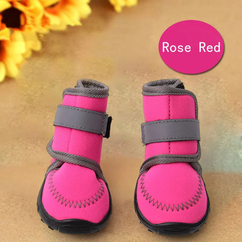 Scarpe New Dog Shoes Winter Pet Puppies Footwear Rain Snow Waterproof Booties Anti-slip Shoes for Small Large Dogs Pet Products