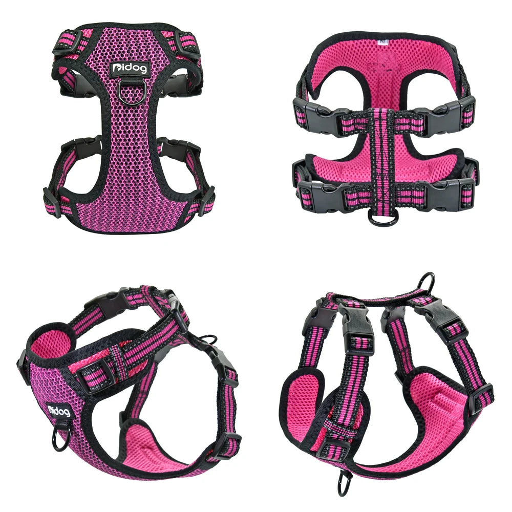 03-Pettorina Regolabile Riflettente per Cani – Comoda Sicura Disponibile in Vari Colori