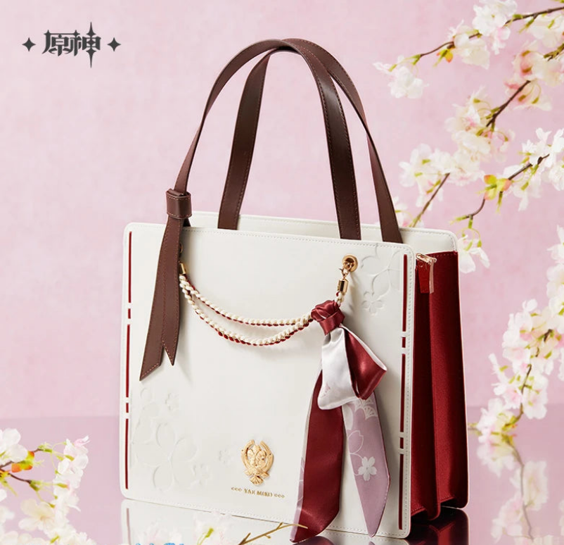 90-Borsa Yae Miko Ufficiale Genshin Impact – Tote Bag Originale Cosplay