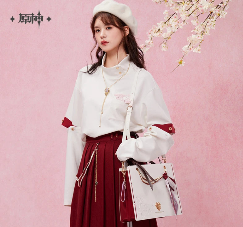 90-Borsa Yae Miko Ufficiale Genshin Impact – Tote Bag Originale Cosplay