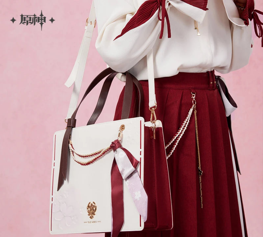 90-Borsa Yae Miko Ufficiale Genshin Impact – Tote Bag Originale Cosplay