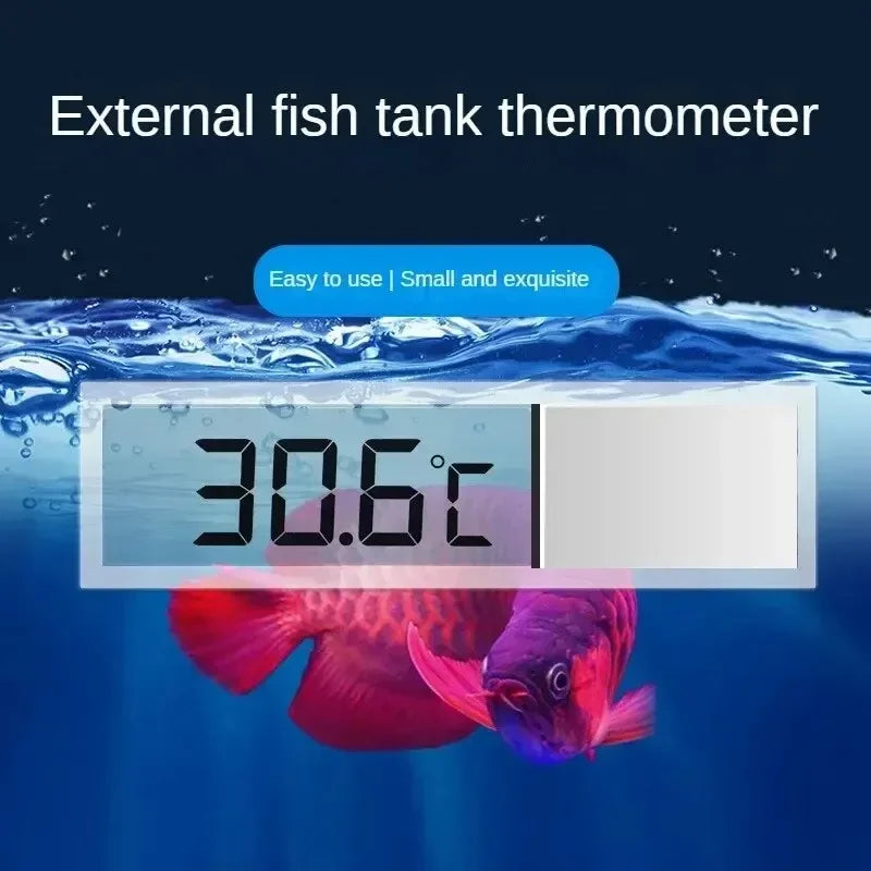 1PCs Electronic LCD Digital Fish Tank Temperature Aquarium Thermometer Measurement Fish Tank Temp Meter Aquarium Accessories