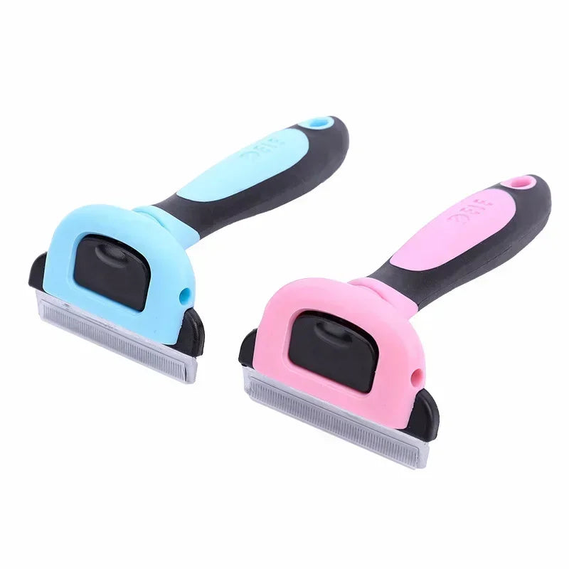 Pet Hair Removal Brush Dog Hair Comb Stainless Steel Automatic Hair Fading Cat Comb Pet Cleaning Grooming Supplies