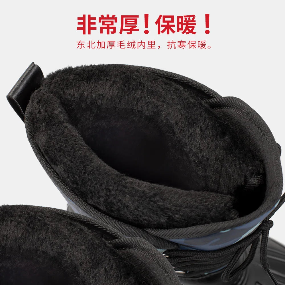 Stivali Waterproof Sneakers 2022 Outdoor Men Winter Boots Warm Activities Fishing Snow Work Boots Male Footwear Men Shoes Fishing Boots