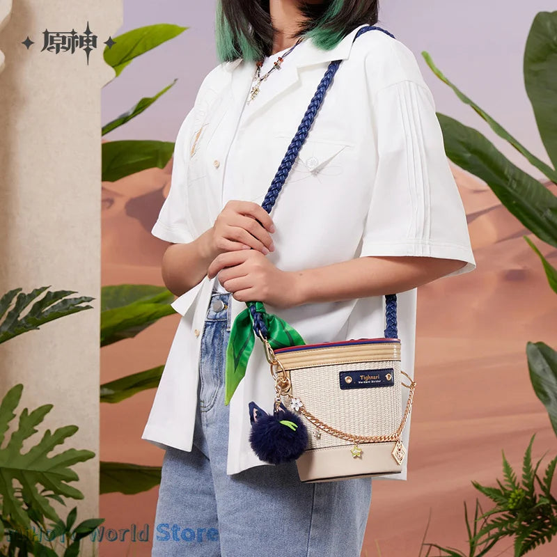 01-Borsa Tighnari Ufficiale Genshin Impact – Flower Basket Cosplay