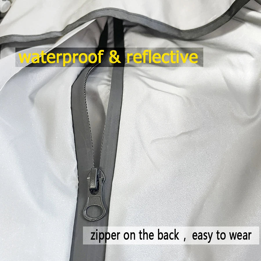 Reflective Pet Dog Jumpsuit Waterproof Raincoat Sunscreen Dog Outdoor Clothes Jacket for Small Medium Large Dog Pet Supplies