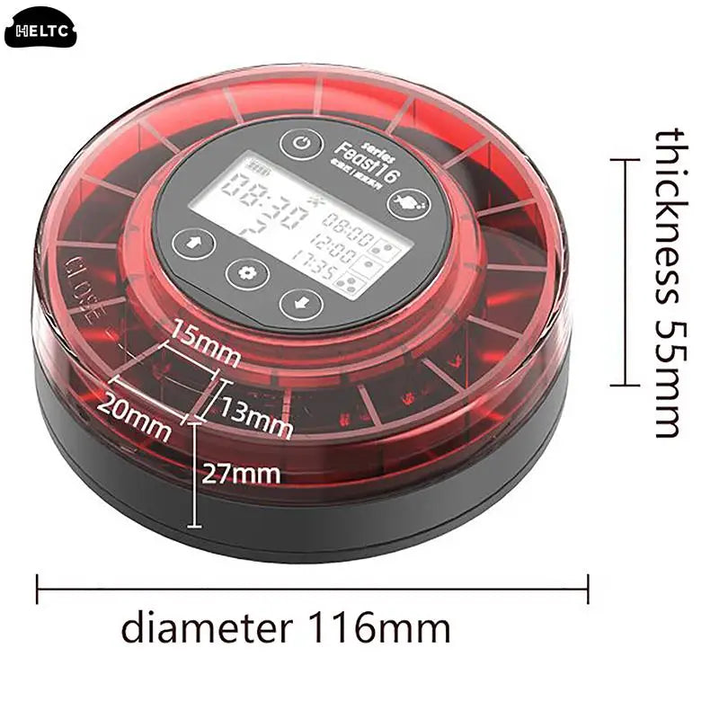 1PC Feeding/water Dispenser Automatic Fish Feeder Automatic Food Dispenser With Timer Rechargeable Timer Feeder With LCD Display