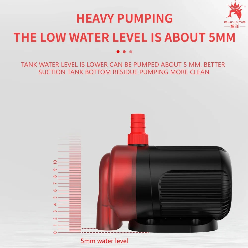 110V 220V Quiet Bottom Suction Water Pump Aquarium Submersible Pump For Water Cycle and Pumping of the Fish Tank Garden Pond