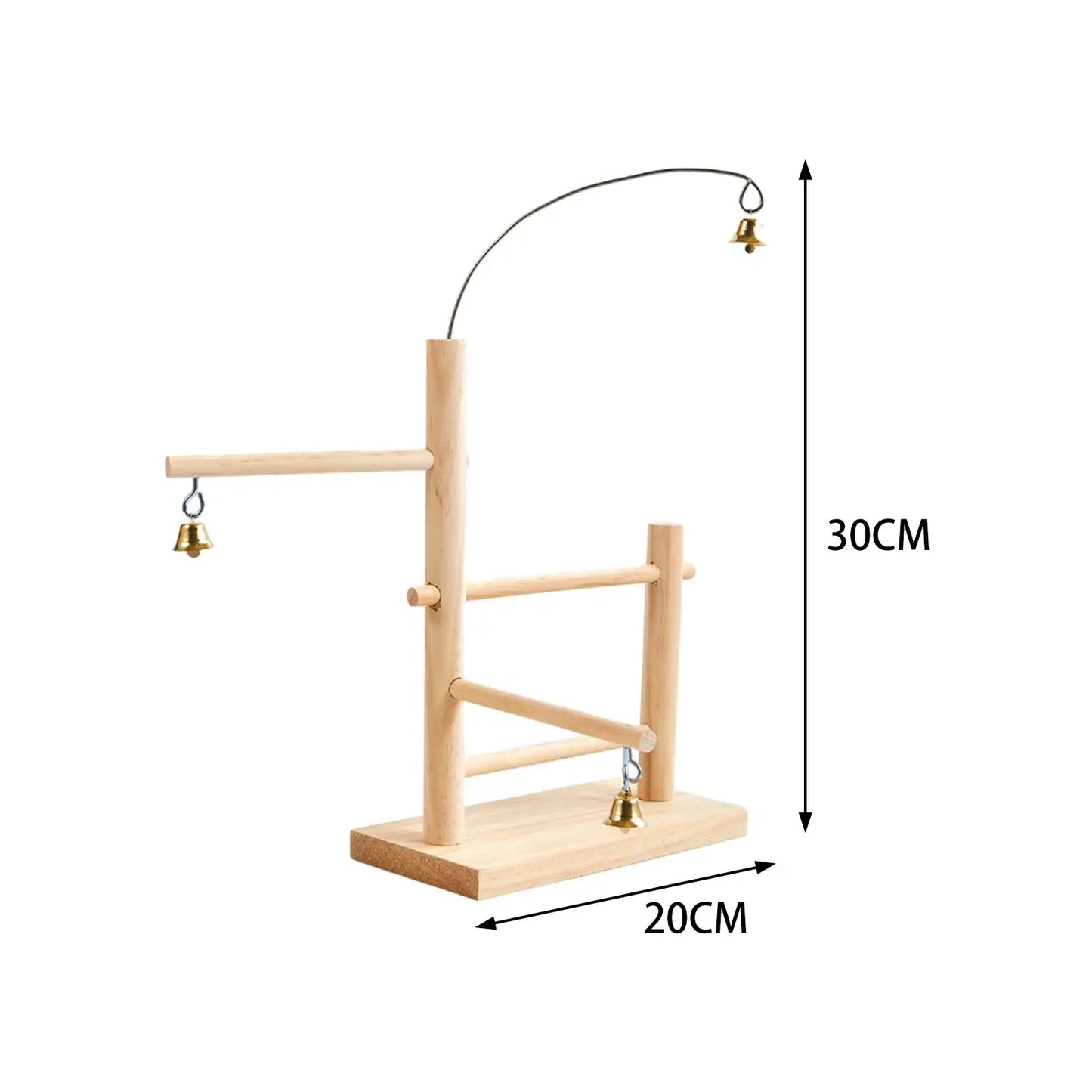Posatoio Bird Perch Stand Practical Bird Training Stand Play Stand Training Perch for Lovebirds Cockatoo Macaw Cockatiels Activity Toy
