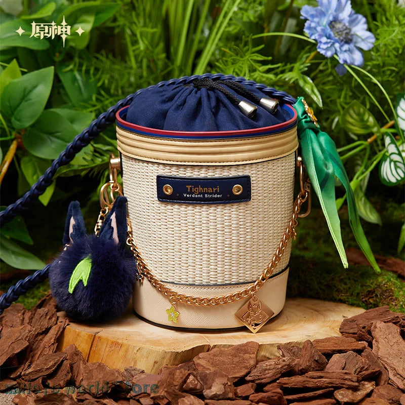 01-Borsa Tighnari Ufficiale Genshin Impact – Flower Basket Cosplay