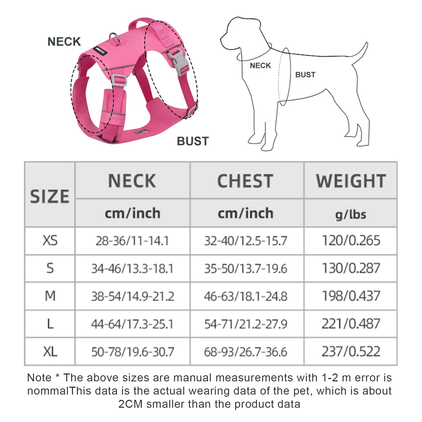 Pettorina Dog Harness Upgraded Nylon Waterproof Tactical Vest for Small Medium Large Dogs Reflective Dog Harnesses Pet Dogs Accessoires