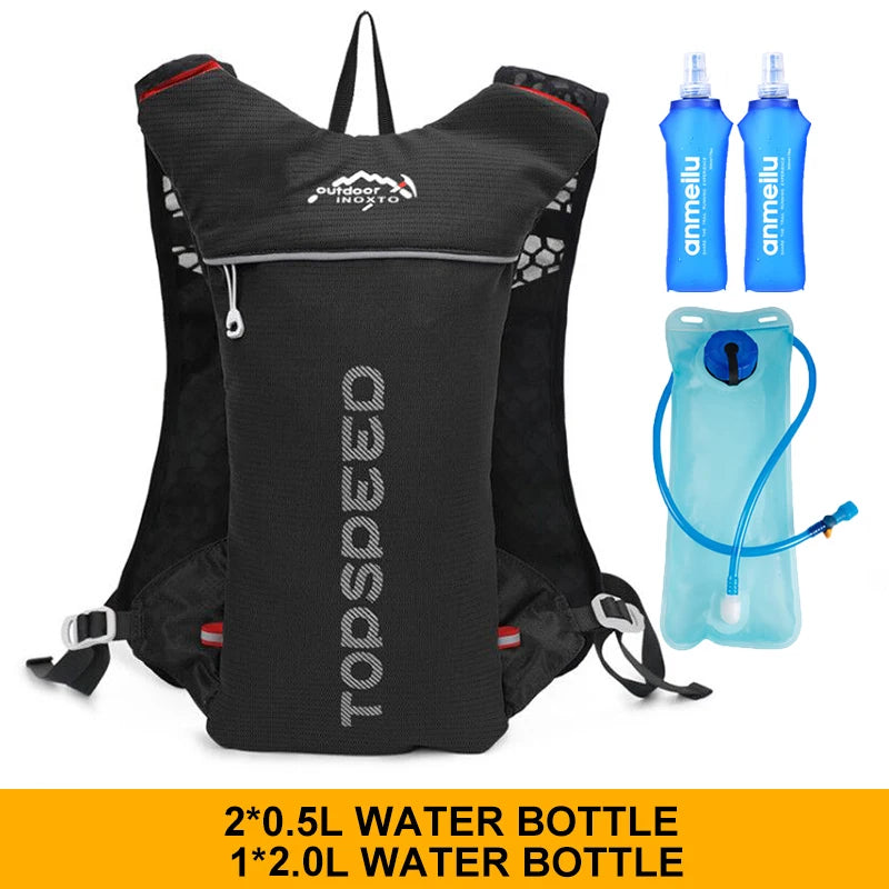 01-Zaino Trail Running 5L ultraleggero con sacca idrica 2L
