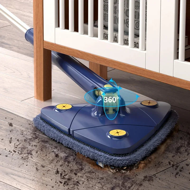 Triangular Mop Clean Tiles Extendable Triangle 360° Swivel Mop Floor Cleaning Squeeze Mops Self-spin Wall Ceiling Cleaning Tools