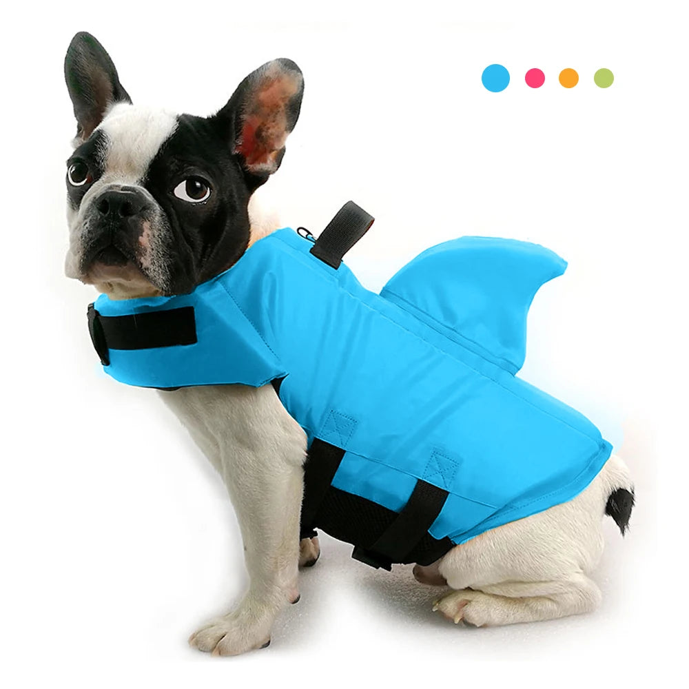 03-Life Jacket per Cani – Look da Squalo, Sicurezza Garantita.