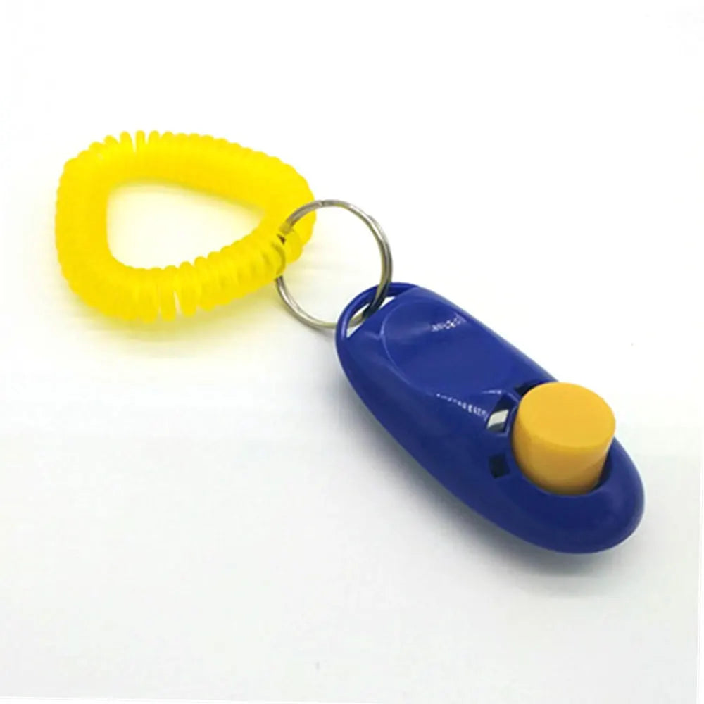 1~5PCS Pet Cat Dog Training Clicker Plastic New Dogs Click Trainer Aid Too Adjustable Wrist Strap Sound Key Chain Dog Whistl