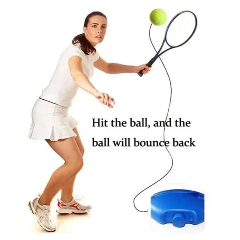 1set Tennis Trainer Professional Training Primary Tool Self-study Rebound Ball Exercise Tennis Ball Indoor Tennis Practice Tool