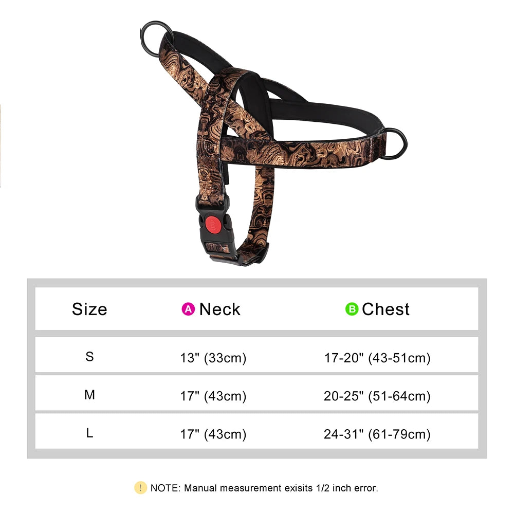Pettorina Nylon Dog Harness No Pull Dog Harnesses Vest Soft Padded Pet Walking Vests Harnesses Durable For Small Medium Large Dogs Pug