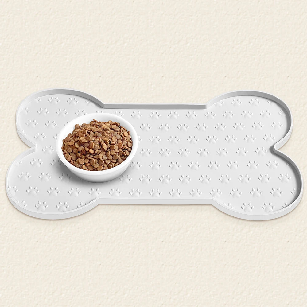 Tappetini Pet Feeding Mat Silicone Dog Food Mat Anti-Slip And Waterproof Dog Bowl Mat,Thickened Dog And Cat Mat For Food And Water