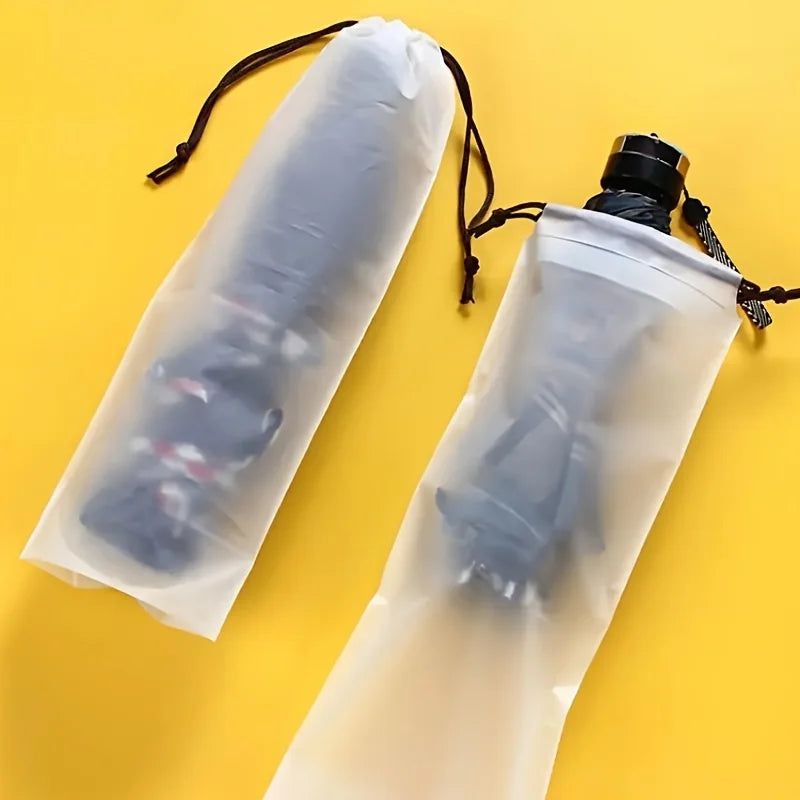 Transparent Waterproof Umbrella Storage Bag Organizer Umbrella Accessories Portable Reusable Drawstring Bag Home Storage bag