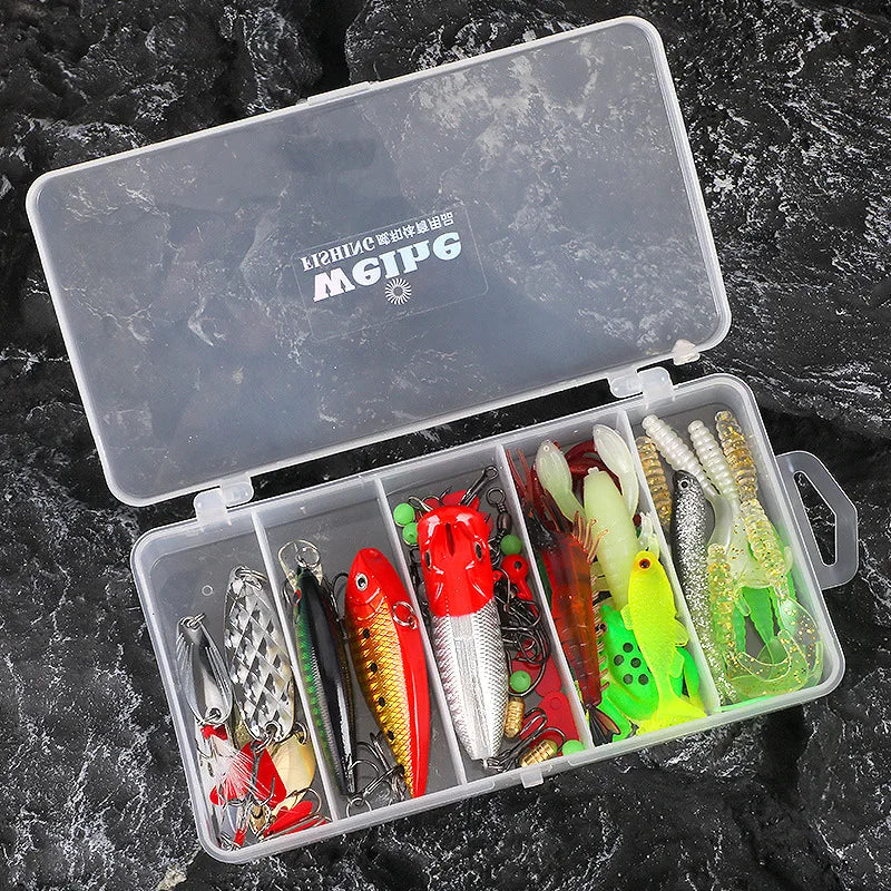 26-Kit esca da pesca 78 pezzi Set completo.