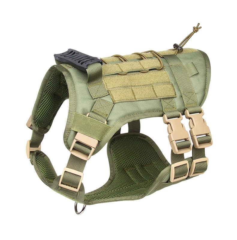 Pettorina Tactical Dog Harness with Handle and Leash Military Dog Walking Accessory for Rottweiler Medium Large Dog Puppy Harness