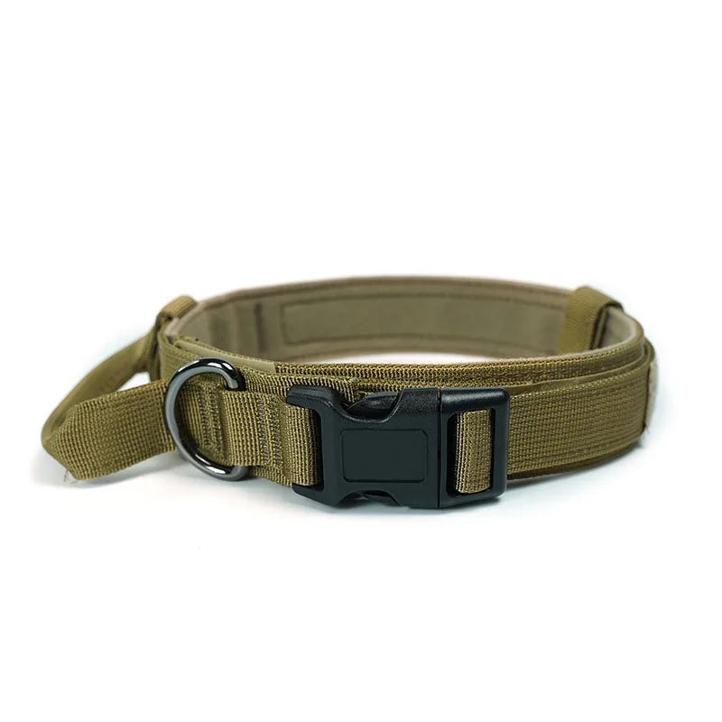05-Collare tattico regolabile in nylon per cani medi e grandi