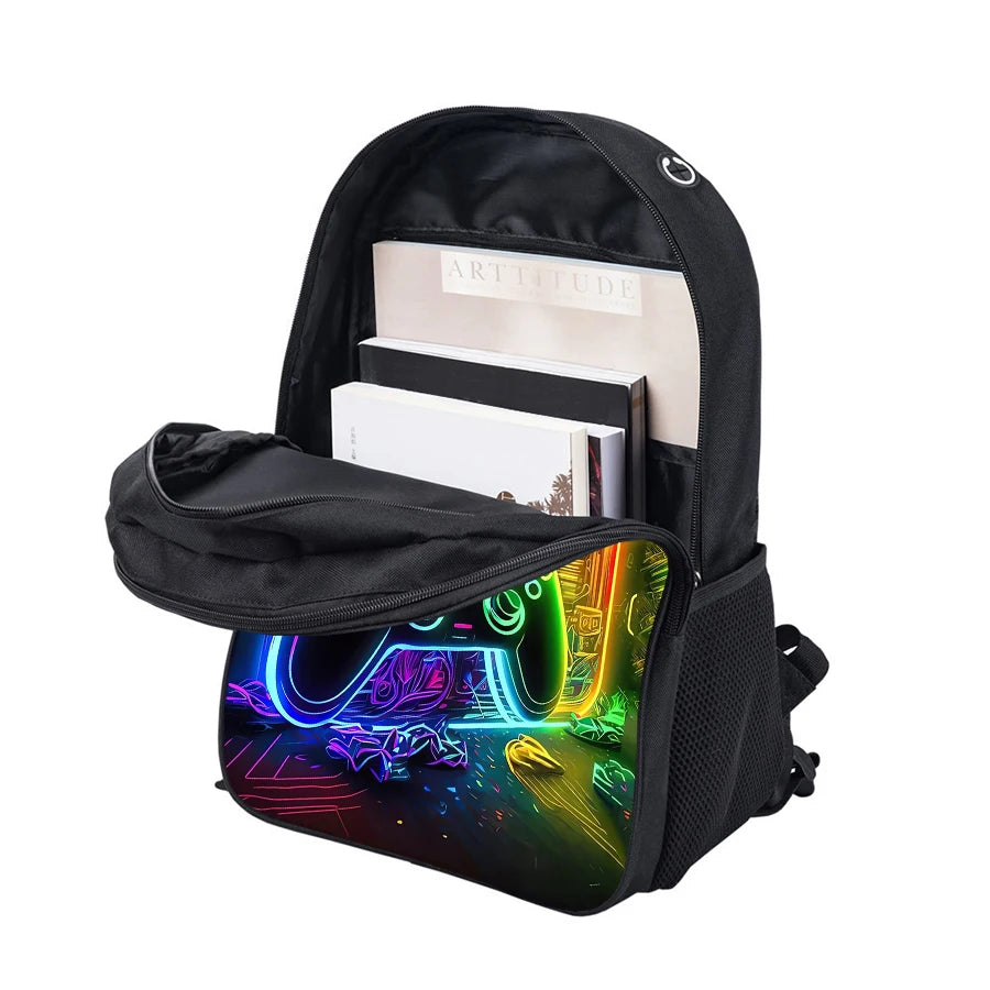 01-Zaino GamePad con jack per cuffie unisex
