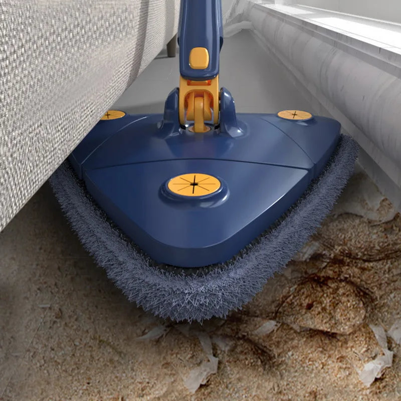 Triangular Mop Clean Tiles Extendable Triangle 360° Swivel Mop Floor Cleaning Squeeze Mops Self-spin Wall Ceiling Cleaning Tools