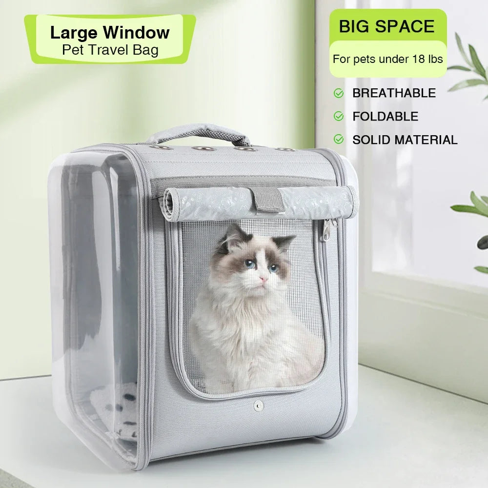 Trasportino Cat/dog Backpack Carrier Large Pet Backpack Carrier, 17lbs Load-Bearing Ventilated Design Dog Backpack Carrier for Small Dogs