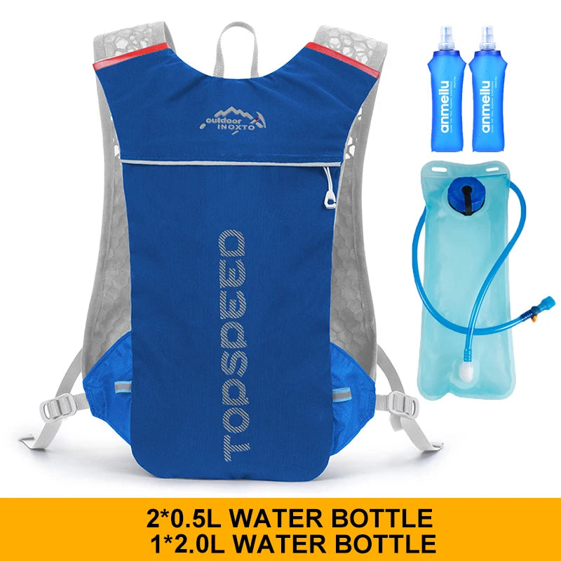 01-Zaino Trail Running 5L ultraleggero con sacca idrica 2L