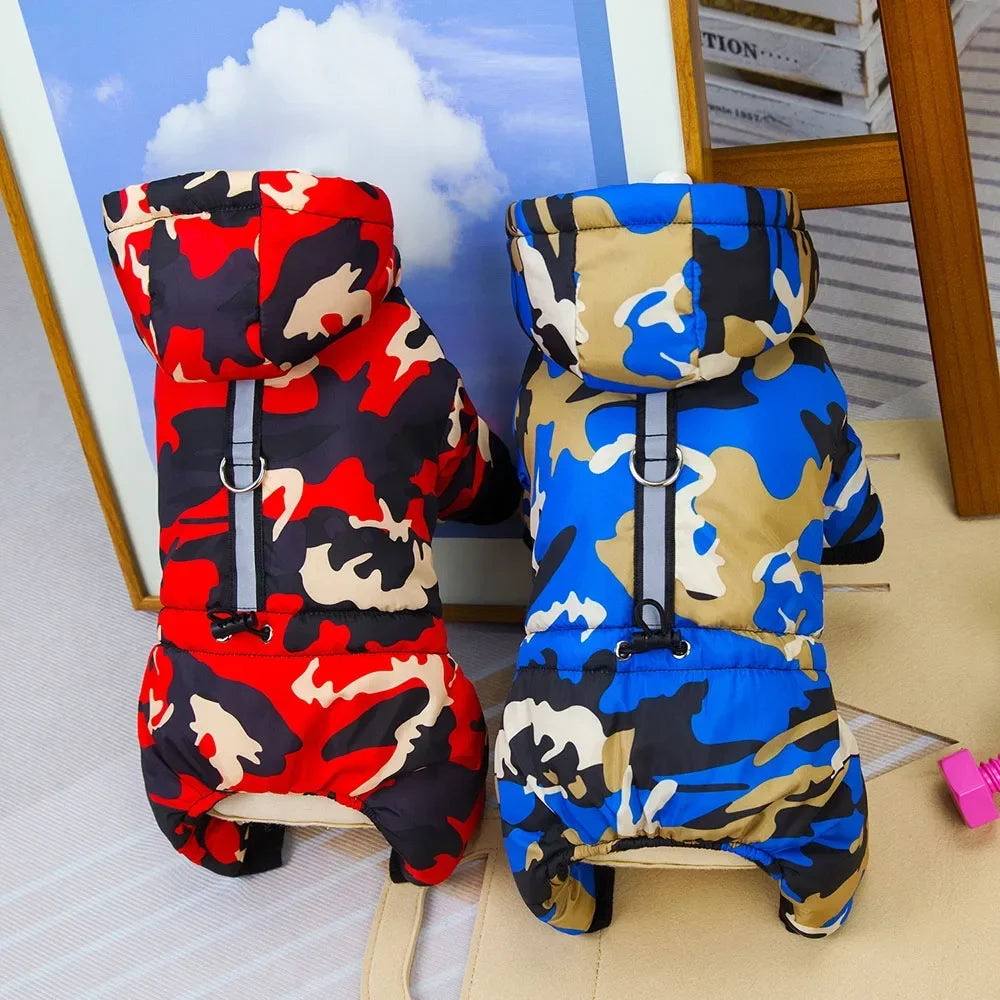 Winter Warm Pet Dog Clothes Waterproof Thick Puppy Jacket Windproof Small Dog Clothing French Bulldog Cotton Coat for Chihuahua