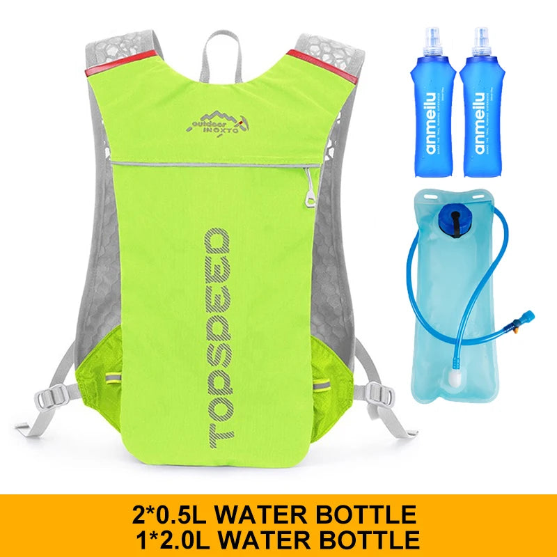 01-Zaino Trail Running 5L ultraleggero con sacca idrica 2L