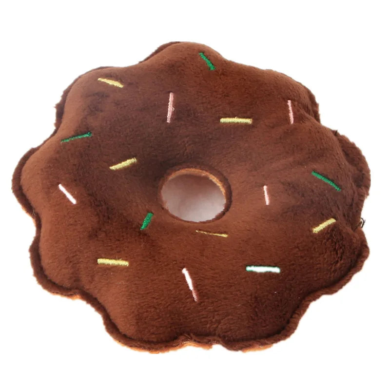 Pet Toys Plush Squeaky Toy Bite-Resistant Clean Dog Chew Puppy Training Toy Soft Banana Bone Vegetable Fruit Pet Supplies DC05