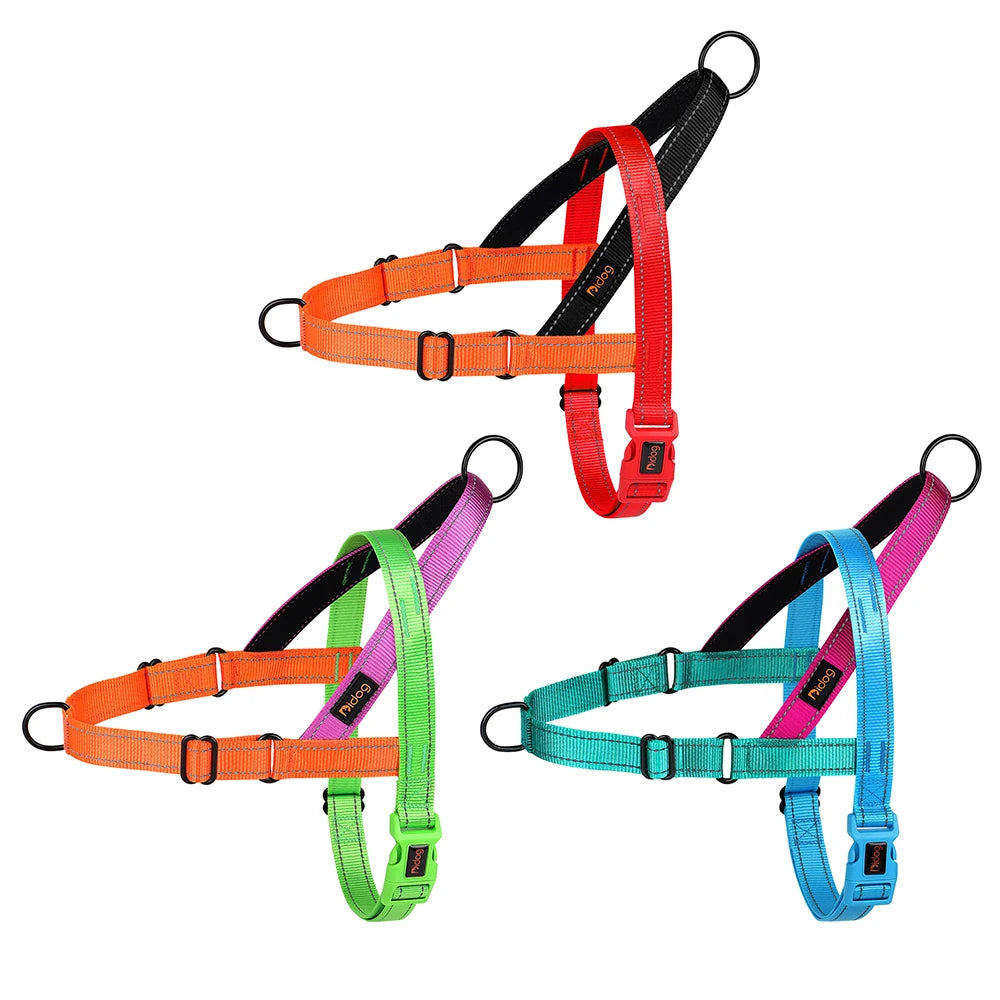Pettorina Nylon Dog Harness No Pull Dog Harnesses Vest Soft Padded Pet Walking Vests Harnesses Durable For Small Medium Large Dogs Pug