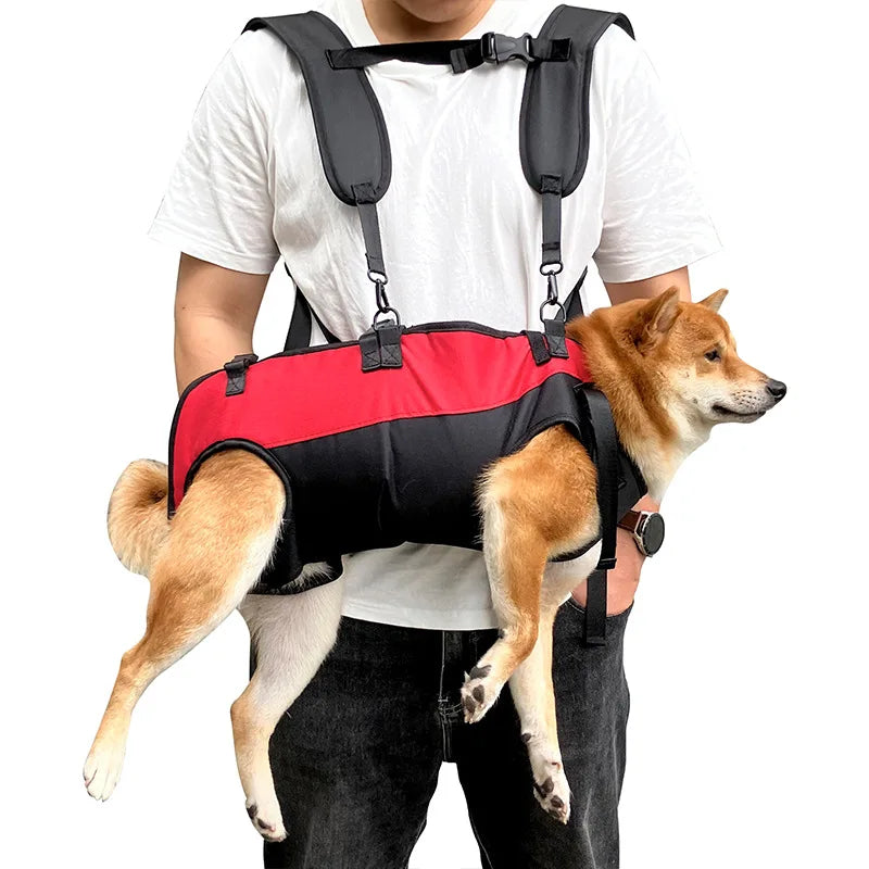 Trasportino New Pet Cat Dog Double Shoulder Horizontal Hugging Backpack Outdoor Breathable Convenient Four Legs Carrying Bag Pet Products