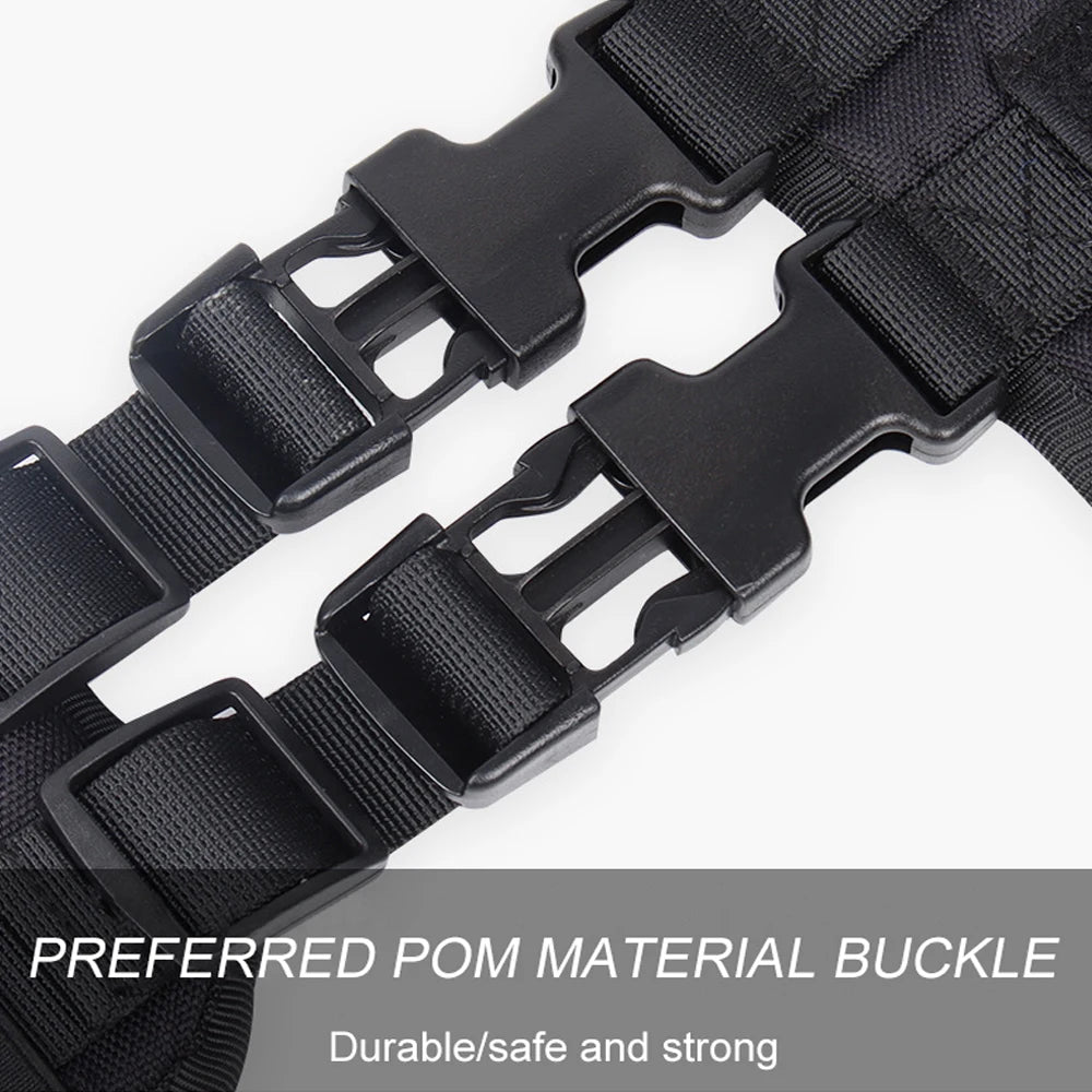 Pettorina Tactical Dog Harness with Handle and Leash Military Dog Walking Accessory for Rottweiler Medium Large Dog Puppy Harness